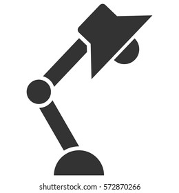 Vector Illustration of Table Lamp Icon in Grey
