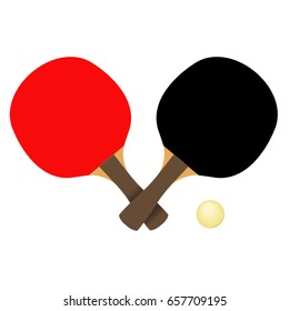 vector illustration of table tennis ball