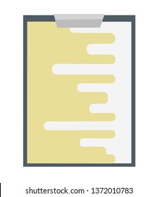 vector illustration tablet for writing.