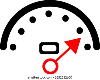 Vector Illustration Tachometer Speedometer Car Automotive Design Logo