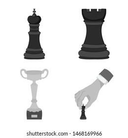 Vector illustration of tactical and play icon. Collection of tactical and thin vector icon for stock.