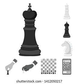 Vector illustration of tactical and play sign. Set of tactical and thin stock vector illustration.