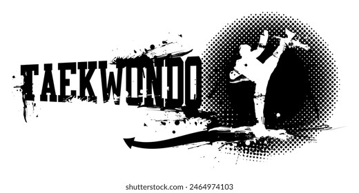 A vector illustration of Taekwondo Banner 