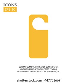 vector illustration of tag flat design icon. EPS