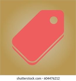 Icono de etiqueta de ilustración vectorial
