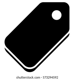 Vector Illustration of Tag Icon in Black
