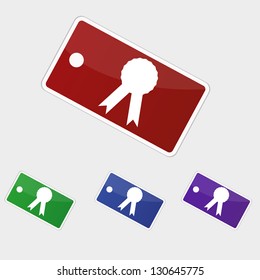 Vector illustration tag - medal