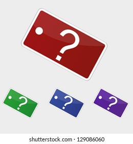 Vector illustration tag - question