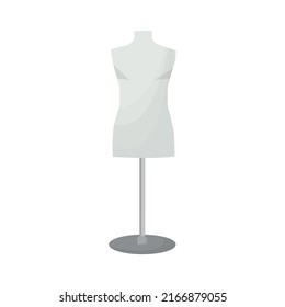 vector illustration of tailor's mannequin