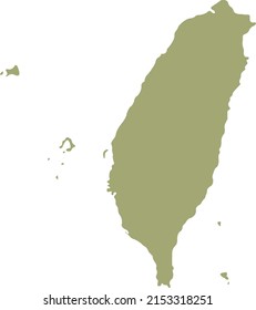 Vector Illustration Of Taiwan Map