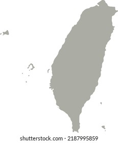 Vector Illustration of Taiwan map