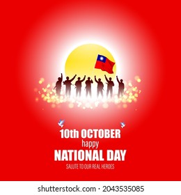 vector illustration for Taiwan National day-10 october