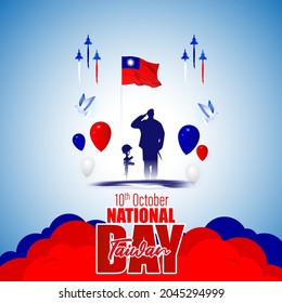 vector illustration for Taiwan National day-10 october