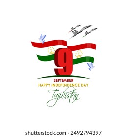 Vector illustration of Tajikistan Independence Day social media feed template