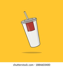 Vector illustration of a takeaway cup