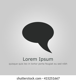 Vector illustration of Talk icon sign icon on grey background.
