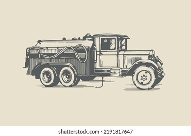 Vector illustration - Tanker BZ-35