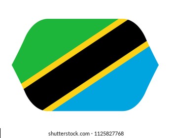 vector illustration of Tanzania flag