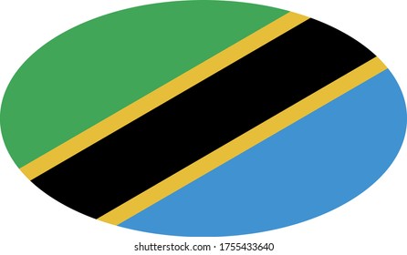 vector illustration of Tanzania flag