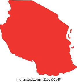 Vector Illustration of Tanzania map