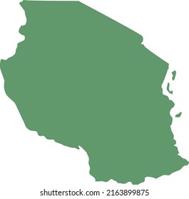 Vector Illustration of Tanzania map