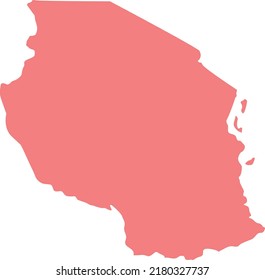 Vector Illustration of Tanzania map