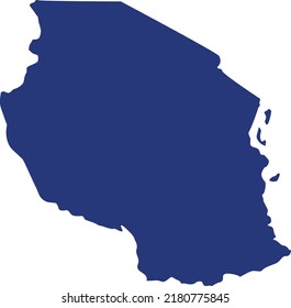 Vector Illustration of Tanzania map