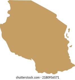 Vector Illustration of Tanzania map
