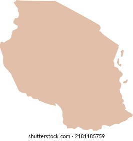 Vector Illustration of Tanzania map
