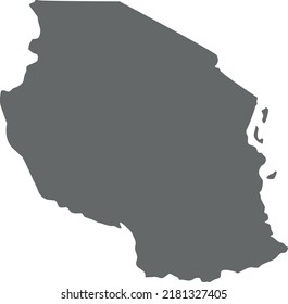 Vector Illustration of Tanzania map