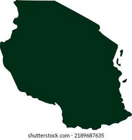 Vector Illustration of Tanzania map