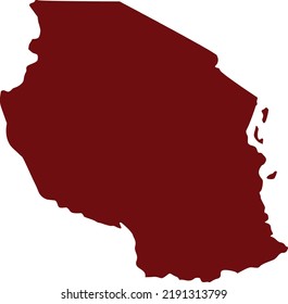 Vector Illustration of Tanzania map
