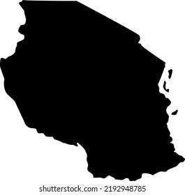 Vector Illustration of Tanzania map