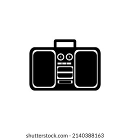 Vector illustration of a tape recorder, perfect for symbols, logos, icons, brochures, posters, mascots, etc