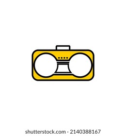 Vector illustration of a tape recorder, perfect for symbols, logos, icons, brochures, posters, mascots, etc