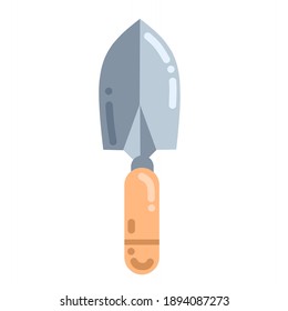 ilustración vectorial de cinta adhesiva, mortero, traviesa de ladrillo, herramientas artesanales.  diseño plano minimalista