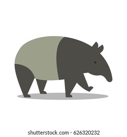 Vector Illustration of a Tapir