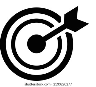 vector illustration target with arrow, target icon vector with arrow, target with arrow, for your design needs