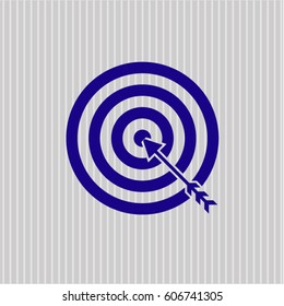 Vector Illustration of Target (Business) icon in violet color