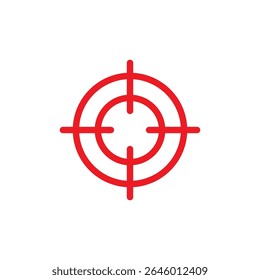 Vector illustration of a Target in flat style isolated in white background