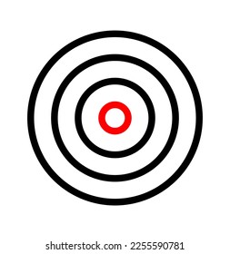 vector illustration of target and goal icon on white background