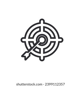 vector illustration of target icon