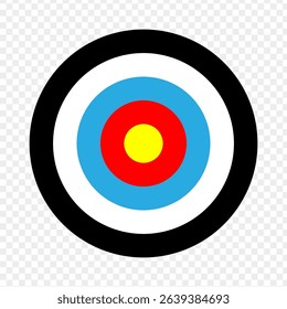 Vector illustration of Target icon isolated on transparent background