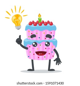 Vector illustration of tart cake, got idea