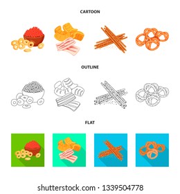 Vector illustration of taste and seasonin icon. Set of taste and organic   stock vector illustration.