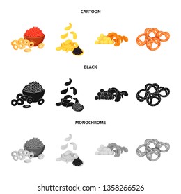 Vector illustration of taste and seasonin icon. Set of taste and organic   stock vector illustration.