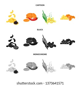 Vector illustration of taste and seasonin icon. Collection of taste and organic   stock vector illustration.