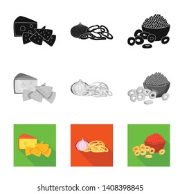 Vector illustration of taste and seasonin icon. Collection of taste and organic   vector icon for stock.