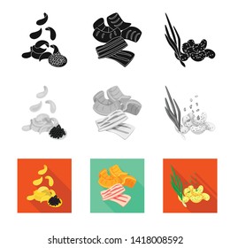 Vector illustration of taste and seasonin sign. Collection of taste and organic   vector icon for stock.