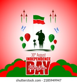 Vector illustration for Tatarstan Independence Day